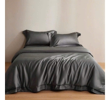 Bộ chăn ga cotton satin xám