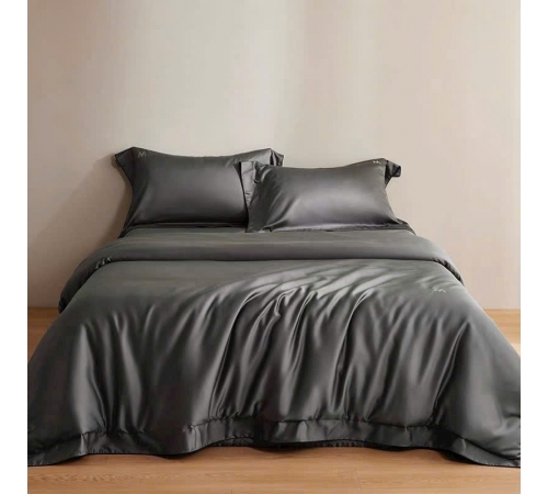 Bộ chăn ga cotton satin xám