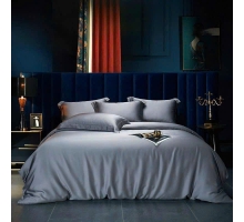 Bộ chăn ga cotton satin xám-2