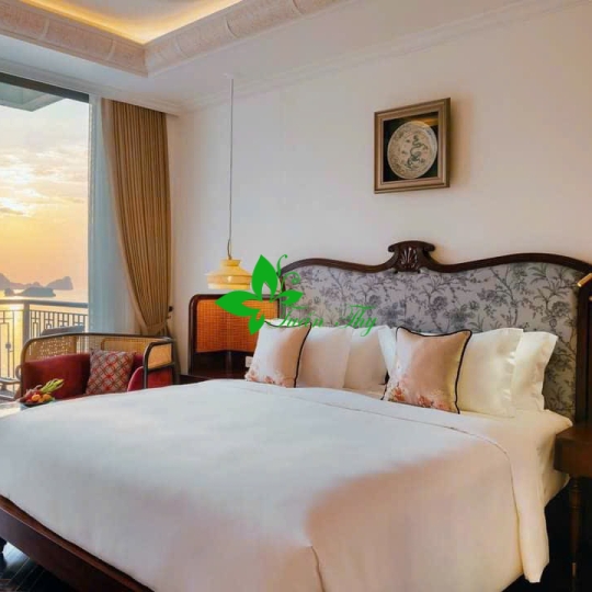 Vải trắng trơn khách sạn cao cấp