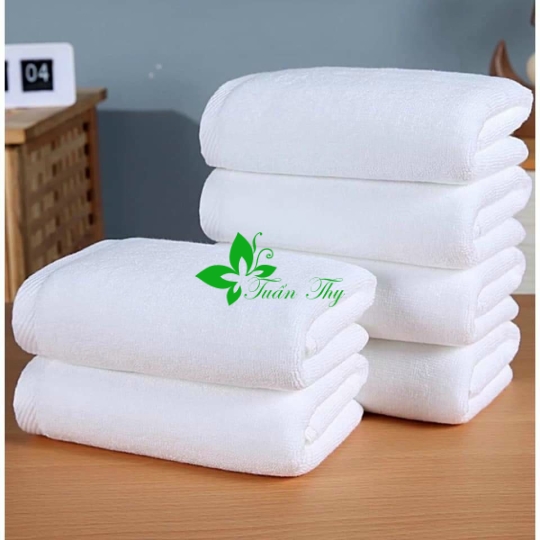 Khăn tắm khách sạn 100% Cotton dệt logo