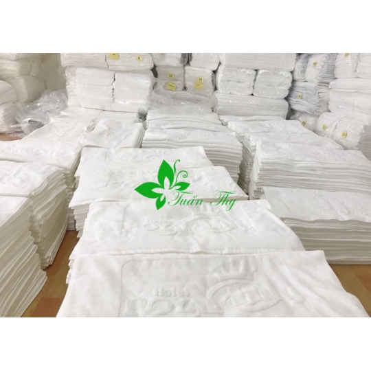 Khăn tắm khách sạn 100% Cotton dệt logo