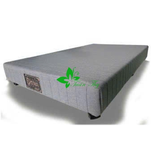 DIVAN GỖ TỰ NHIÊN MẶT NGOÀI BỌC VẢI CHẦN BÔNG cao 27cm